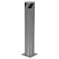 Vestil STEEL PIPE SAFETY BOLLARD 36"X6.5" GRAY BOL-36-6.5-GYSG